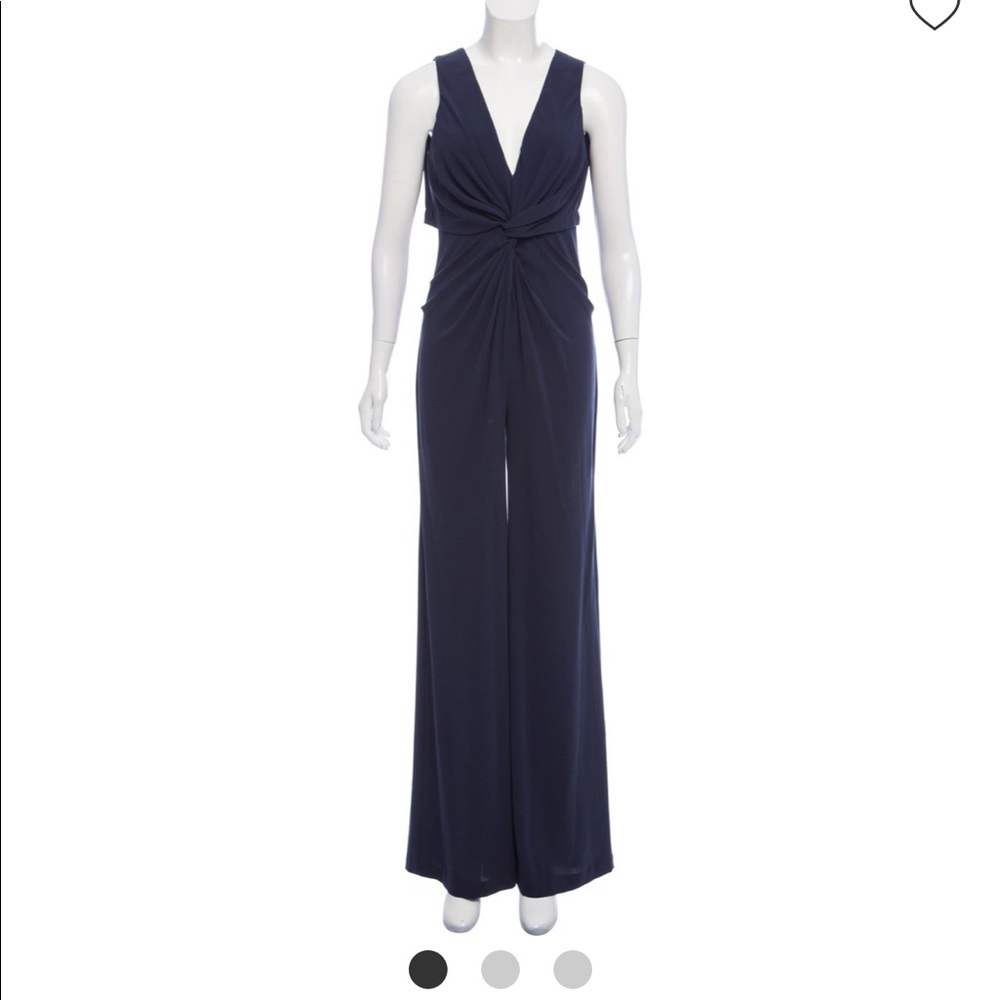 Navy Halston Heritage Jumpsuit